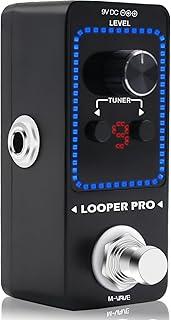M-VAVE Pedal de Efeito para Guitarra com Looper 9 Loops, Gravação de 40 Minutos, Sintonizador Integrado e Overdub - Estação Loop Portátil para Músicos ao Vivo e Estúdio