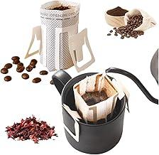 100 Filtros café,chá dose individual descartavel suporte Monodose Dose Única Gourmet Drip Coffee Infusões