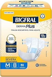 Fralda Bigfral Derma Plus M 8 Unidades