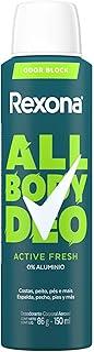 Rexona All Body, Desodorante Corporal Aerossol, Para o Corpo Todo, Active 150ml