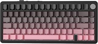 ATTACK SHARK X85 Teclado mecânico para jogos sem fio 75% Gasket com botão,BT5.0/2.4G/USB-C,acolchoamento de cinco camadas,RGB,5000mAh,troca a quente,teclas com impressão lateral (Blackberry)