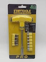 Jogo de Chaves T Profissional, 11 Peças com Bits e Soquetes, 4-8mm Material em Aço Carbono Linha Premium Feito Para Durar