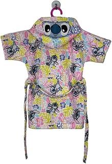 Roupão Aveludado Infantil Quimono Estampado com Capuz Stitch GG Com 1 peça
