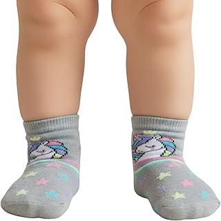 Meia Bebê Infantil Menina Cotton Estampada Sortida Selene