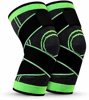 Kit com 02 Joelheiras Articuladas Ortopédicas, Compressão, Ajuste Reforçado, Suporte para Esporte, Tratamento de Dor