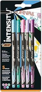 Bic - Caneta 5Un Hidrografica Ultra Fina 0 4Mm Intensity Cores Pastel Bic 971111