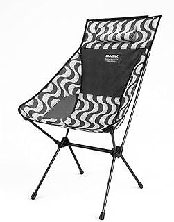 Cadeira Camping Daydream Dobrável Encosto Alto 150kg Portátil Extra Grande Estrutura em Alumínio Resistente Pesca e Lazer Preto e Branco