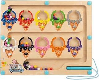 Brinquedo Educativo Montessori Quebra Cabeça Magnético Sorvete Infantil 3 Anos Presente Menino Menina Desenvolvimento Cognitivo e Motor