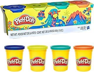 Play-Doh, Massinha de Modelar Infantil, Wild 4 Pack - Conjunto com 4 Potes de 113,5 g - A partir de 3 Anos