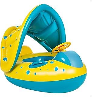 Boia Bote Bebê Infantil Inflável Piscina Com Cobertura De Proteção Carrinho