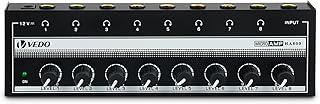 Amplificador de Fones VEDO HA800-P (8 Canais) com Controle Individual de Volume, Entrada Áudio Profissional, Ideal para Gravação e Uso Multiusuário