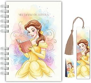 Planner Diário de Leitura – A bela e a fera | Capa Dura com Marcador Tassel + Marcador Magnético