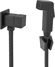 Ducha Higienica Quadrada Bidê Chuveiro Intimo Preto Fosco