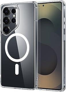 ESR Capa para celular Samsung Galaxy S25 Ultra, compatível com MagSafe, capa magnética para S25 Ultra, proteção de nível militar, resistente a amarelamento, série clássica, transparente