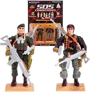 Bonecos Bonequinho Figura Sos Commandos Vs Terror Hammer E Chuck 897 Colecionável Original