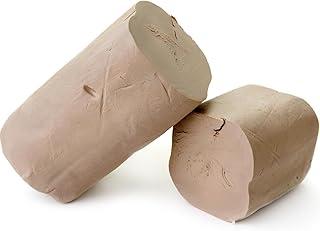 Argila Premium Natural 1kg para Modelagem Secagem ao Ar – Massa de Escultura Atóxica para Artesanato, Cerâmica Fria, Artes Manuais e Atividades Escolares, Argila Macia para Escultura, Modelagem Artística e Projetos Criativos