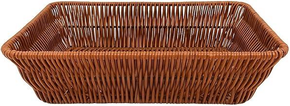 Cesta Organizadora Retangular Decorativa, Plástico, 26 x 20 cm, para Frutas e Legumes