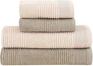 Jogo de Toalhas Buddemeyer Maya Extra Soft Banho Bege/Kaki 4 peças
