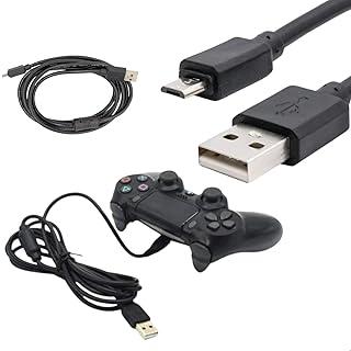 Cabo de Carregamento USB V8 Power 1,8m Preto Carrega Aparelhos com Entrada V8 Controle Console de Jogo