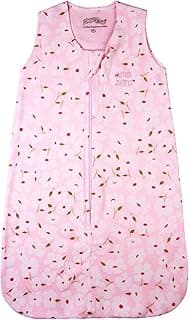 Saco de Dormir Pijama Bebê Menina Suedine Estampado Floral 100% Algodão
