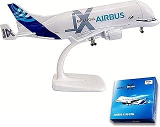 Modelo de Avião Airbus Beluga XL A330-700L em Liga Metálica Escala 1:400 20cm,avião miniatura metal com Trem de Pouso Giratório e Suporte,Com rodas giratórias e suporte de exibição. com 22.01% de desconto por R$ 92,81 na amazon