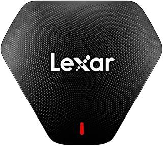 Lexar Leitor profissional 3 em 1 USB 3.1, suporta cartões SD, microSD e CF (LRW500URBNA), Preto, 28,71 x 15,50 x 11,94cm