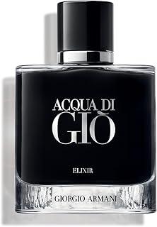Armani Beauty, Acqua di Giò Elixir, 50ml, Giorgio Armani, Perfume Masculino Intenso, Fragrância Amadeirada Aquática com Notas de Bergamota, Mandarina Verde, Acorde de Violeta e Couro