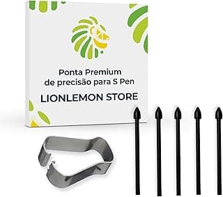 Ponta Premium de Substituição para S Pen linha Galaxy Tab S6, S7, S8, S9 e S10 com extrator - Alta Precisão - LionLemon Store (cor: Preta)