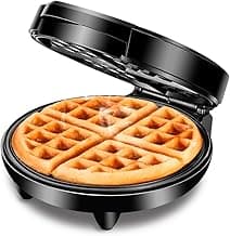 MONDIAL Waffle Maker, Preto/Inox, 1200W, 220V - GW-01