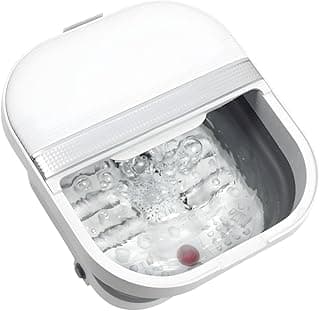 Hidromassageador Dobrável para Pés com Aquecimento Rolos Massageadores Spa Portátil de Imersão e Relaxamento Pedicure em Casa Design Compacto para Autocuidado (110)