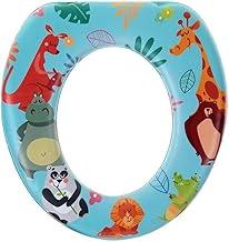 Assento Redutor Sanitário Infantil Almofadado com Espuma Alta Densidade Para Privada Vaso 29,5 x 28 x 6 cm para Crianças em Fase de Desfralde (Dino)