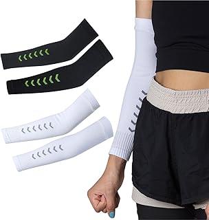 Kit 2 Manguito Segunda Pele Proteção Solar UV Feminino Masculino Volei Ciclismo Beach Tennis