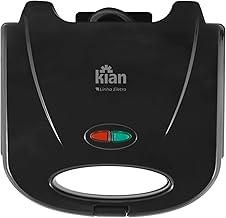 Kian - Sanduicheira Grill 220V Preto - Antiaderente