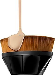 Pincel Mágico Reto De Maquiagem Facial Para Base Possui Alta Densidade Formato Hexágono Kabuki Para Misturar Cosméticos De Forma Impecável,Com Estojo de Proteção Portátil BAnpinSH 30.0 grams