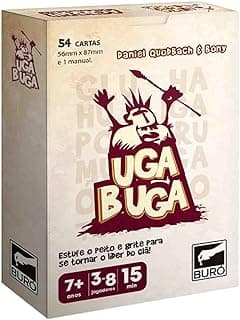 Buró, Uga Buga, Jogo Divertido para a Família, 3-8 jogadores, até 15 minutos com 17.92% de desconto por R$ 48,43 na amazon