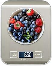 Balança de Cozinha de Inox, Visor Digital, Alimentos, Temperos, Remédios, Joias, Em Inox e Não Enferruja, Acompanha Pilhas e Manual, Pronta Para Uso, Ideal Para Dietas, Cozinhas e Restaurantes