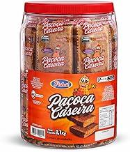 Paçoca Caseira Pote com 20 Unidades Paluti Peso 1,1kg Doce de Amendoim Torrado, Sabor Caseiro textura macia que derrete na boca