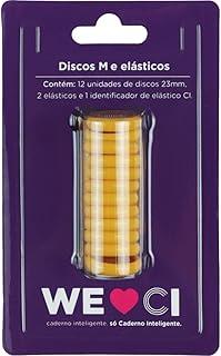 Caderno Inteligente Discos Medio 23Mm 12Discos+Elast Am Kit 108980