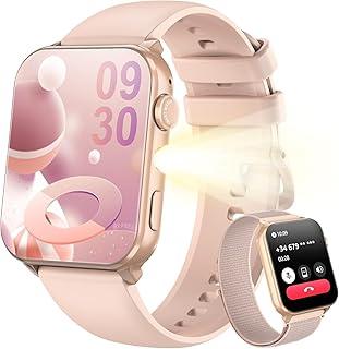 Smartwatch Feminino Blackview 1.91" com Lanterna LED - 120+ Modos Esportivos, à Prova D'água, Chamadas Bluetooth - iOS/Android
