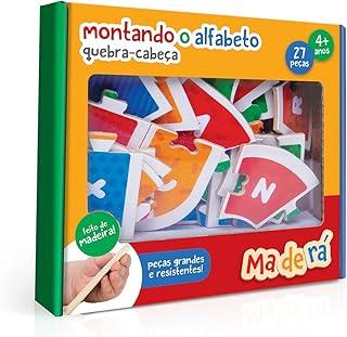 Toyster - Montando o Alfabeto - Quebra-Cabeça - 27 Peças - Maderá