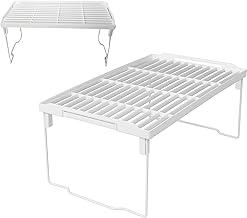 Prateleira Extensível Organizador Dobravel Flexível Armário Multiuso para diversos ambientes Cozinha 38cm x 23,5cm x 18cm - Vende Mais (Prateleira Flexível Branca)