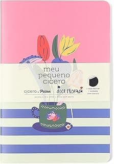 CADERNETA MEU PEQUENO CICEROS DOCE FLORADA SEM PAUTA 14X21 CHA com 31.8% de desconto por R$ 26,59 na amazon