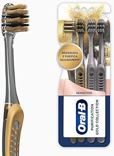 Oral-B Escova de Dente Sensitive Purification Gold Collection Extra Macia 4 Unidades