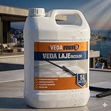 Veda Forte Impermeabilizante Acrílico Incolor para Lajes, Hidrofugante com Nanotecnologia, Secagem Ultrarrápida, Ação Antifúngica, 5L