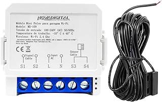 Mini Módulo Inteligente para Garagem com Abertura e Fechamento Automático Compatibilidade Alexa e Google Assistente Branco