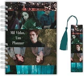 Planner Diário de Leitura – Edição Crepúsculo Bella Swan e Edward Cullen| Coleção Mil Vidas, Um Planner | Capa Dura + Marcador com Tassel + Marcador Magnético