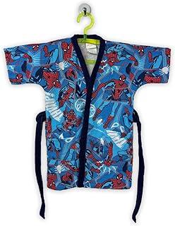 Roupão Aveludado Infantil Quimono Estampado Spider Man P Com 1 peça