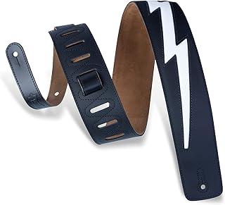 Levy's Leathers DM2-BLK 6,35 cm couro com parafuso de couro, preto