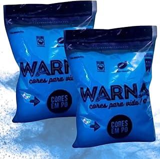 Pó Colorido Biodegradável e Não Tóxico para Holi Party e Chá de Revelação, 2 Saquinhos de 100g/Cada, Azul, Rosa, Roxo, Verde (Azul)