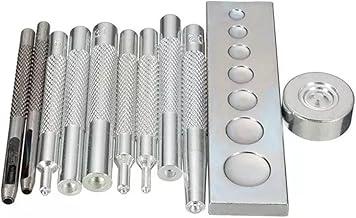 Kit de Ferramentas para Instalação de Botões e Ilhoses, 11 Peças, Matriz de Metal